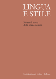 Cover of the journal Lingua e  Stile - 0024-385X