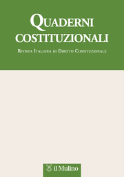 Cover: Quaderni costituzionali - 0392-6664
