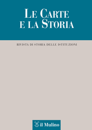 Cover of the journal Le Carte e la Storia - 1123-5624