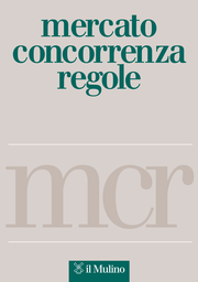 Cover of the journal Mercato Concorrenza Regole - 1590-5128