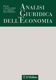 Cover: Analisi Giuridica dell'Economia - 1720-951X